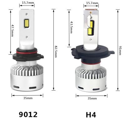 China Car Led Headight Super Bright Factory 80w 16000lm 3570 CSP Mini 12v 2 Year Warranty 6000k Waterproof HB4 H16 9012 PSX26W H4 Led Headlight car h7 for sale