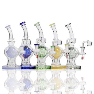 China Nice Design Handmade Glass Smoking Accessories Hookah Oil Rig Porcelain Smoking Factory Wholesale for sale