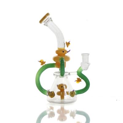 China Home wholesale supplier wp-1306 9inches 255g glass hookahs oi installation hot sale single smoking pipe with sausage china factory for sale