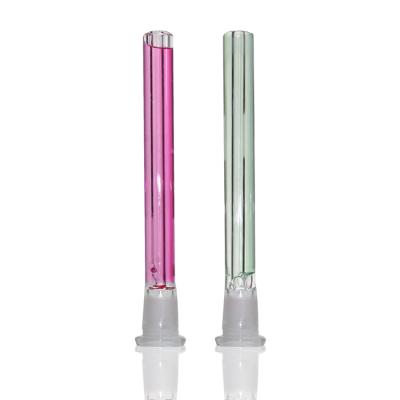 China Popular wholesale high quality liquid glycerin best price color downstem glass downstem for smoking pipe for sale