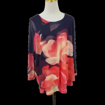 China High quality fashionable anti-pilling with knitted blouse printing and transfer coating for sale