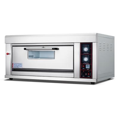 China Commercial Single Deck Gas Industrial Ovens For Cupcakes ZBX-12L 1 Deck 2 Baking Tray for sale