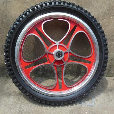 China RED 16 INCH ALLOY WHEEL WITH TIRE for sale