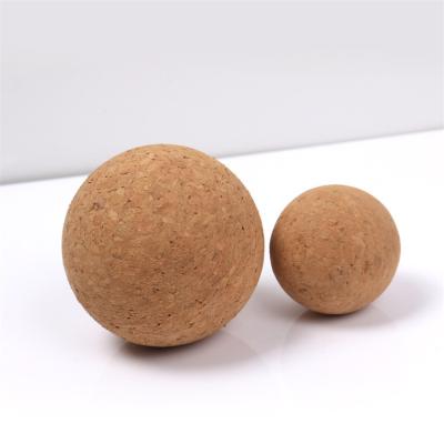 China Wholesale Rustic Ultralight Eco-friendly Release Non-slip Cork Yoga Massage Myofascial Therapy Ball for sale