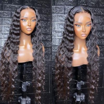 China 100% Brazilian Remy Human Hair Bundles Closure Unprocessed Body Wave Deep Wave Virgin Human Hair Lace Front Wig for sale