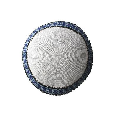 China Religious Gift Jewish Religious Skullcap Kippah Crocheted Kipot Skullcap 18cm for sale