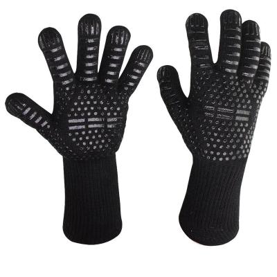 China 500/800 degree heat resistant high temperature resistant gloves thermal insulation microwave oven BBQ anti-scalding gloves for sale