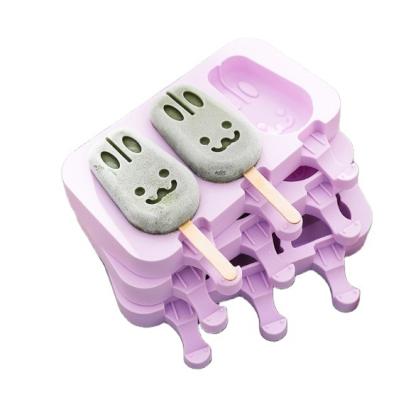 China Stocked 15 Styles Tray Popsicle Barrel DIY Dessert Ice Cream Mold Ice Cream Mold With Popsicle Stick 50pcs for sale