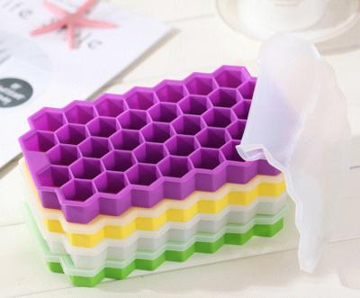 China 37 Grid Cube Shape Honeycomb Ice Cube Mold Creative DIY Ice Cream Party Ice Cream Party Beverage Cold Bar Viable Tools for sale