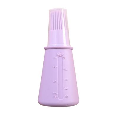 China Easily Cleaned Silicone Kitchen Tool BBQ Cooking Oil Honey Sauce Bottle Brush Pastry Grill Basting Brushes for sale