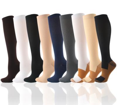 China Compression outer socks straight from the manufacturer 9 color sporty knee high for sale