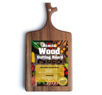 China Sustainable Acacia Wood Cutting Board Meat Cheese Bread Vegetables Meat Cheese Bread Vegetables Fruit Knife Kitchen Friendly Butcher for sale