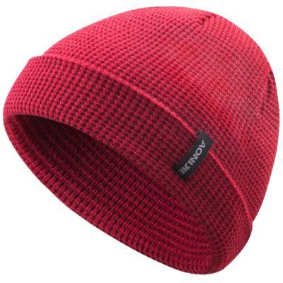 China AONIJIE JOINT OEM Winter Knitted High Quality Outdoor Riding Women Windproof Beanie Hat M-27 Men Sports Warm Hats Wool Running Hats for sale