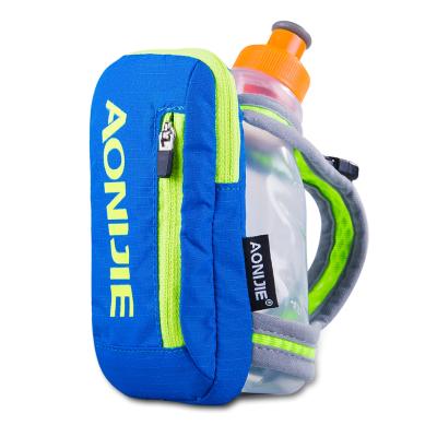 China Factory AONIJIE Outdoor Sports Marathon Running Hand Grip Kettle Package Bag Eco-friendly Sports Hand Holding Water Bottle Bag for sale