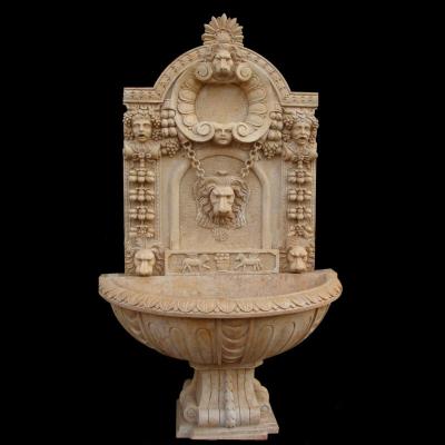 China Traditional Customized Fountain Stone Lion Head Water Fountain for sale