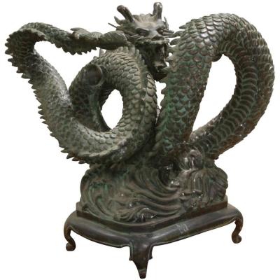 China Europe high quality life size outdoor bronze dragon statue for sale