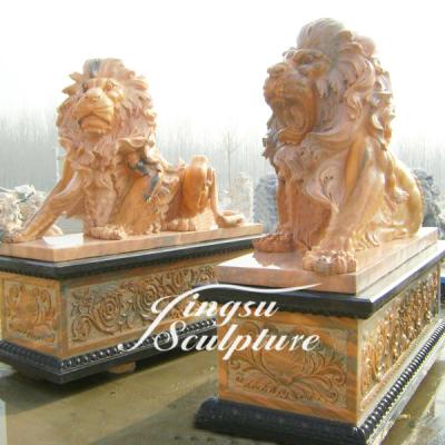 China Modern Brand New Outdoor Decorative Marble Lions With Great Price for sale