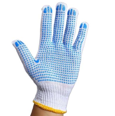 China Anti-smash PVC Dots Safety/Work/Labor Glove Working  Cotton Knitted Gloves for sale