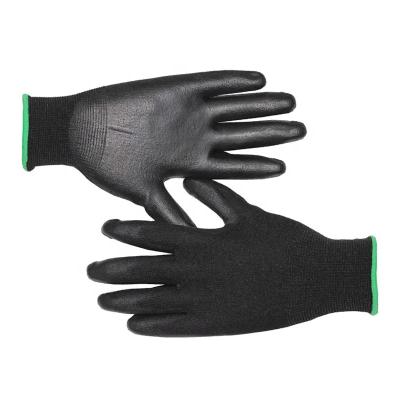 China Water proof PU Coat Safety Work Gloves, Polyurethane PU Coated Nylon Seamless Knit Glove for sale