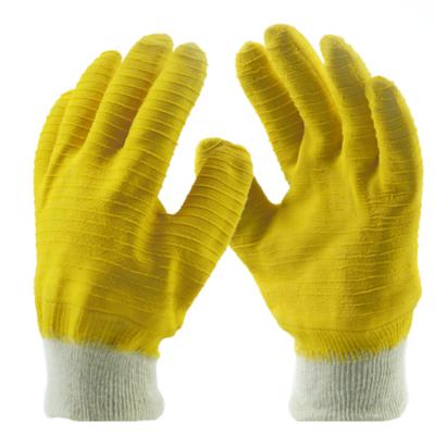 China Anti-slip Wave Foam Latex Coated General Purpose Working Gloves, Good Quality Latex Fully Coated Gloves for sale