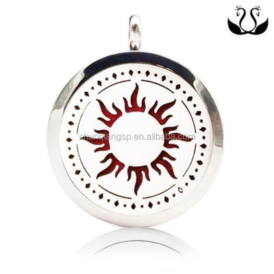 China Stainless Steel Sun Shaped Diffuser Magnet Pendant Pendant Jewelry for sale