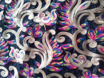 China LASER SEQUIN FABRIC for sale