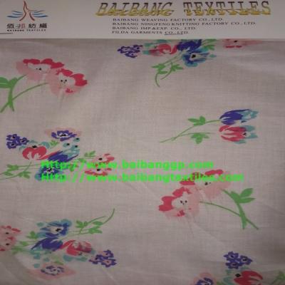 China 100% COTTON LWAN VOILE PRINTING FABRIC for sale