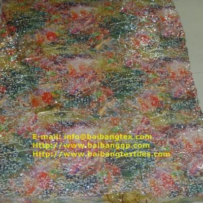 China MESH EMBROIDERY DIGITAL PRINTING FABRIC for sale