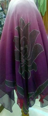 China SPUN VOILE EMBROIDERY SEQUIN SCARF for sale