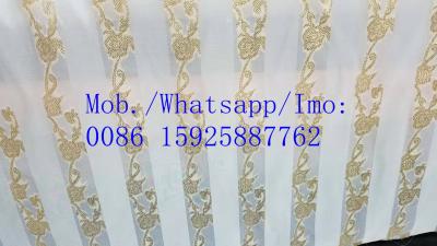 China Metalic jacquard polyester design fabric metalic satin metalic chiffon for sale