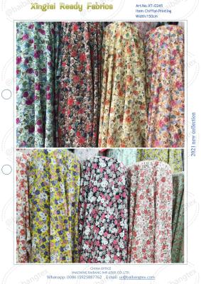 China chiffon printing fabric fashion design cheap price for sale