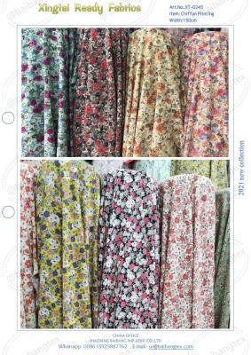 China chiffon printing fabric fashion design cheap price for sale