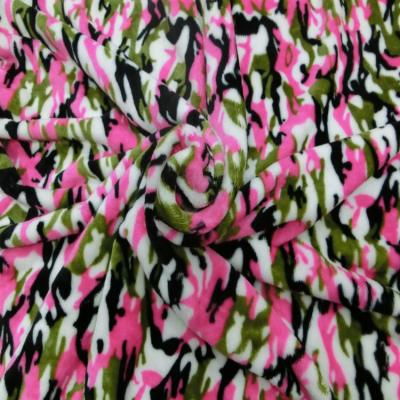 China Camouflage Sherpa Fleece Fabric, Suitable for Winter Jackets Lining and Shell for sale