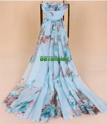 China High quality spun polyester voile printing fabric for muslim shawl , scarf , dress, embroidery super fine quality top for sale