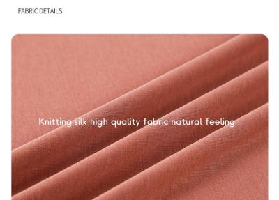 China Silk knitting suitable smooth feeling fabric for high quality with top finish silk knitting fabric for sale