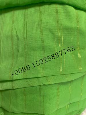 China Metallic selvedge Sudan market spun polyester voile fabric for sale