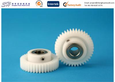 China Insert precision molding plastic gear POM Gears with Stainless Steel Insert for sale