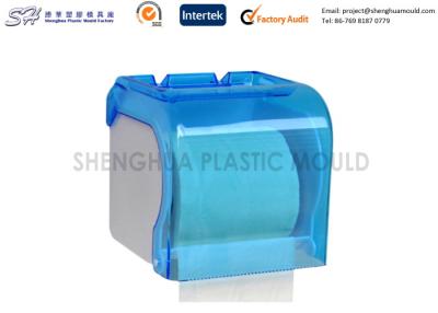 China Einspritzungs-Plastikhaushaltsware-ProduktToilettenpapierhalter-Kastenspeicher, blaue Farbe zu verkaufen