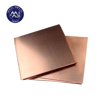 China Industry C17200 Forging Beryllium Copper Alloy Sheet 4mm 5mm 6mm 7mm 8mm for sale