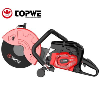 China TOPWE Product 2023 58CC 2 Stroke Explosive Gasoline Concrete Cutter 14 Inch 550ml Concrete Cutter for sale