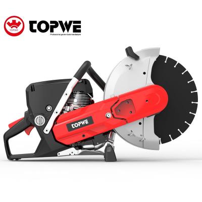 China TOPWE High Speed ​​74CC Ldling Chainsaw Concrete Cutting Gasoline 1100ml Gasoline Concrete Cutter for sale