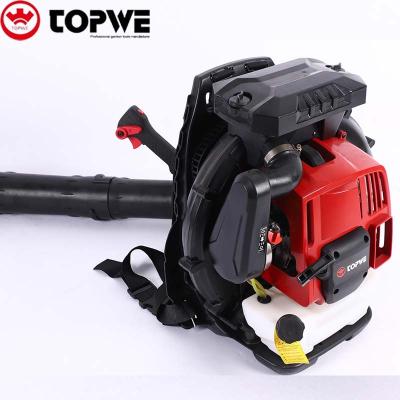 China TOPWE 9663 Excellent Price Gas Leaf Vacuum 96cc Blower Backpack 4 Stroke Leaf Blower for sale