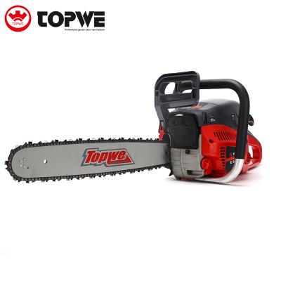 China 2-Stroke TOPWE OEM Factory Cutter 2 Stroke Wood Chainsaw Single Cylinder Wood Saw for sale