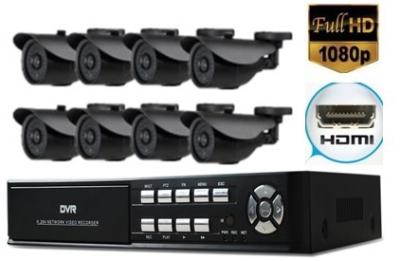 China 8ch D1 de Videorecorders DVR 1/3“ CMOS van HDMI met de Hogere Videocamera van 700TVL Te koop