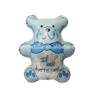 China Blue Helium Special Foil Shape Birthday Bear Animal Balloon for sale