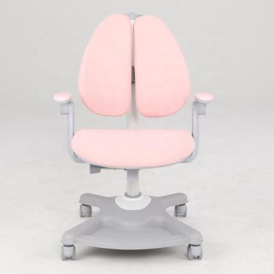 China Safety Child Study Table Writing Chair Back Adjustable Lift Student Chair Folding Study Table Velvet Chair for sale