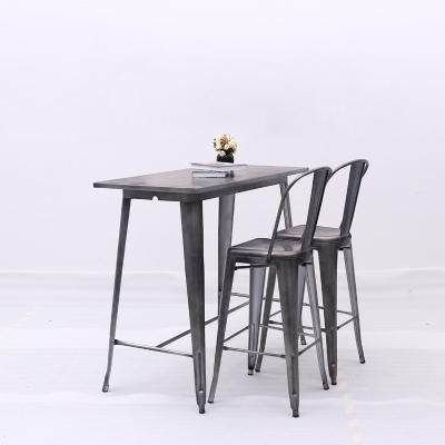 China Modern Free Sample Nordic Classic Metal Height 76 Referee Chair Bar Table for sale