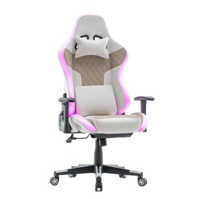 China Hot Selling Adjustable Angle (Height) Recliner Massage Gaming Chairs With Rbg for sale