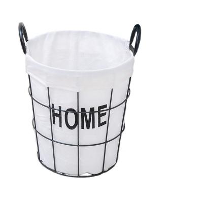 China Kitchen Bath Toy Organizermetal Metal Wire Mesh Clothing Storage Stocked Basket for sale