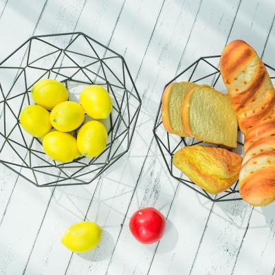 China Metal Fruit Basket Fruit Storage Basket Stocked Holder for Vegetables Bread Snacks Candy and Home Decorative Households for sale